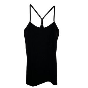 Lululemon Black Power Y Shelf Bra Racerback Tank Top Size 6 Yoga Gear